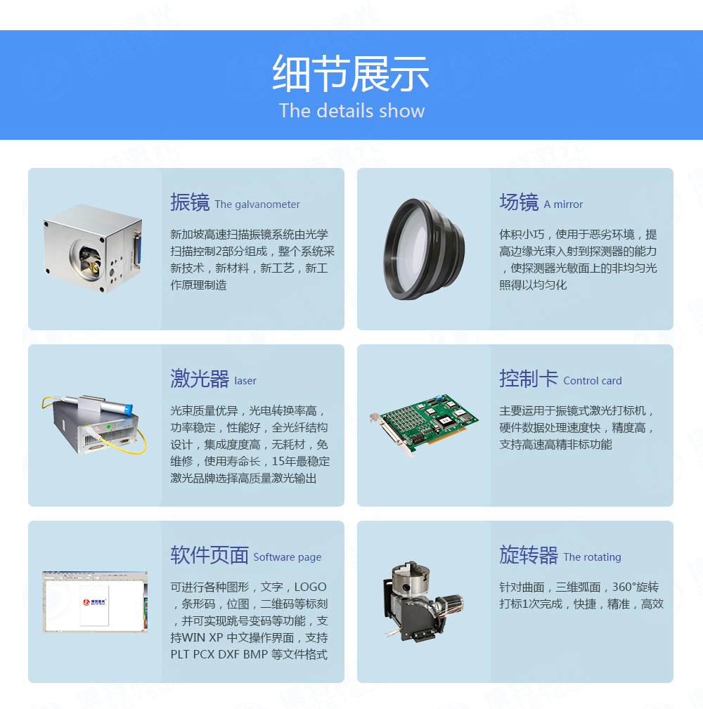 光纖激光打標(biāo)機配置
